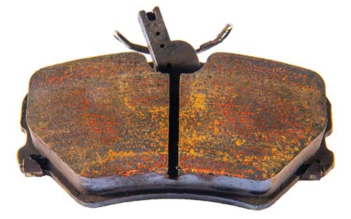 Rusting brake pad